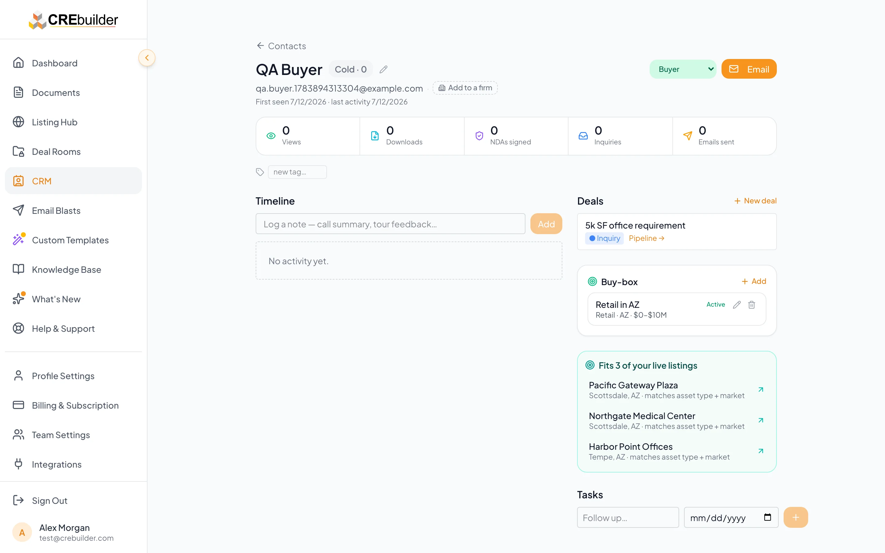 Fits N of your live listings panel on a contact