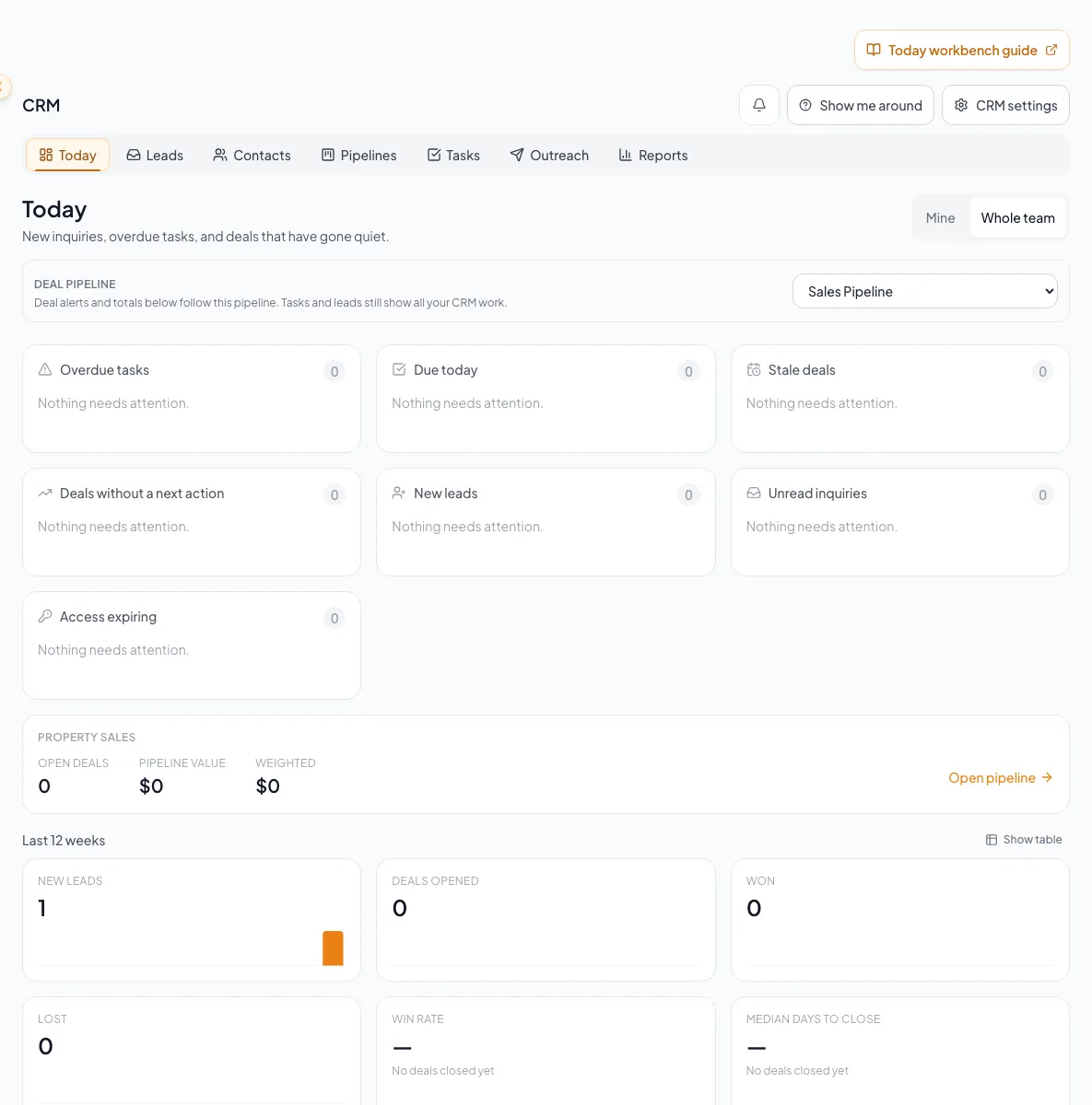 Show an empty or unavailable scope state without describing it as a permission grant.