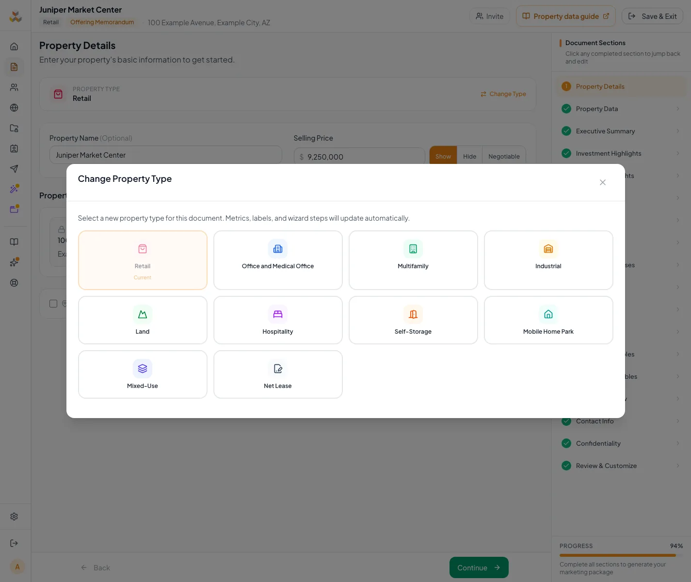 Show a conditional editor choice and the fields or steps that choice controls.