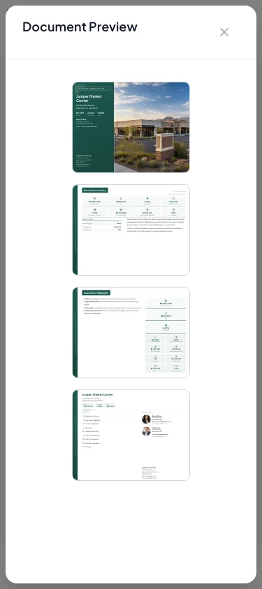 Show the on-demand Document Preview dialog that preserves writing space on phones.