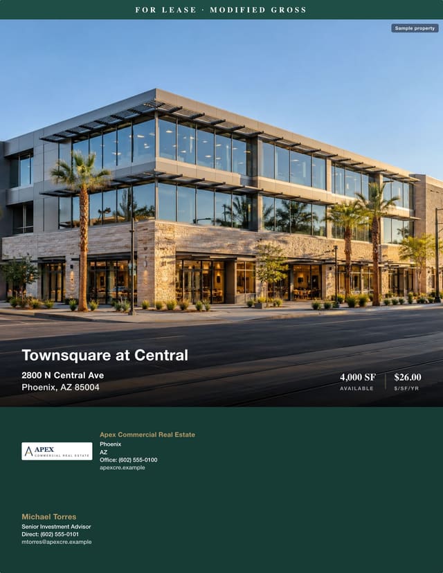 Mixed-Use Leasing Package, heritage layout