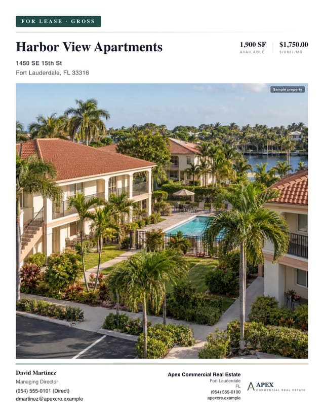 Multifamily Leasing Package, professional layout