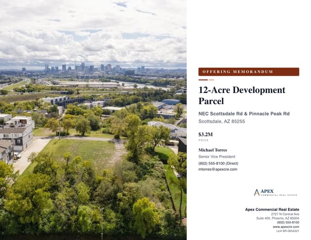 Land Offering Memorandum template example created with CREBuilder