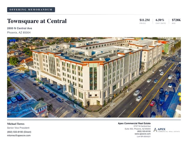 Mixed-Use Offering Memorandum template example created with CREBuilder