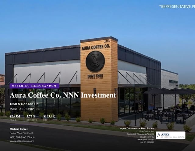 Net Lease Offering Memorandum template example created with CREBuilder