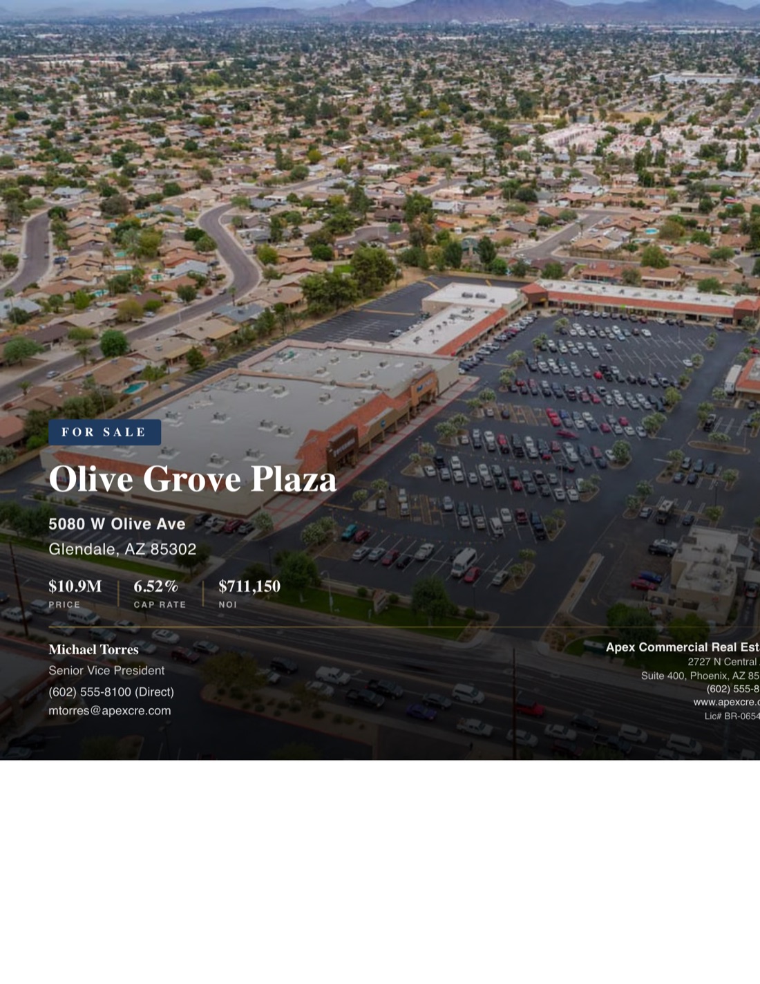 Retail Sales Teaser template example created with CREBuilder